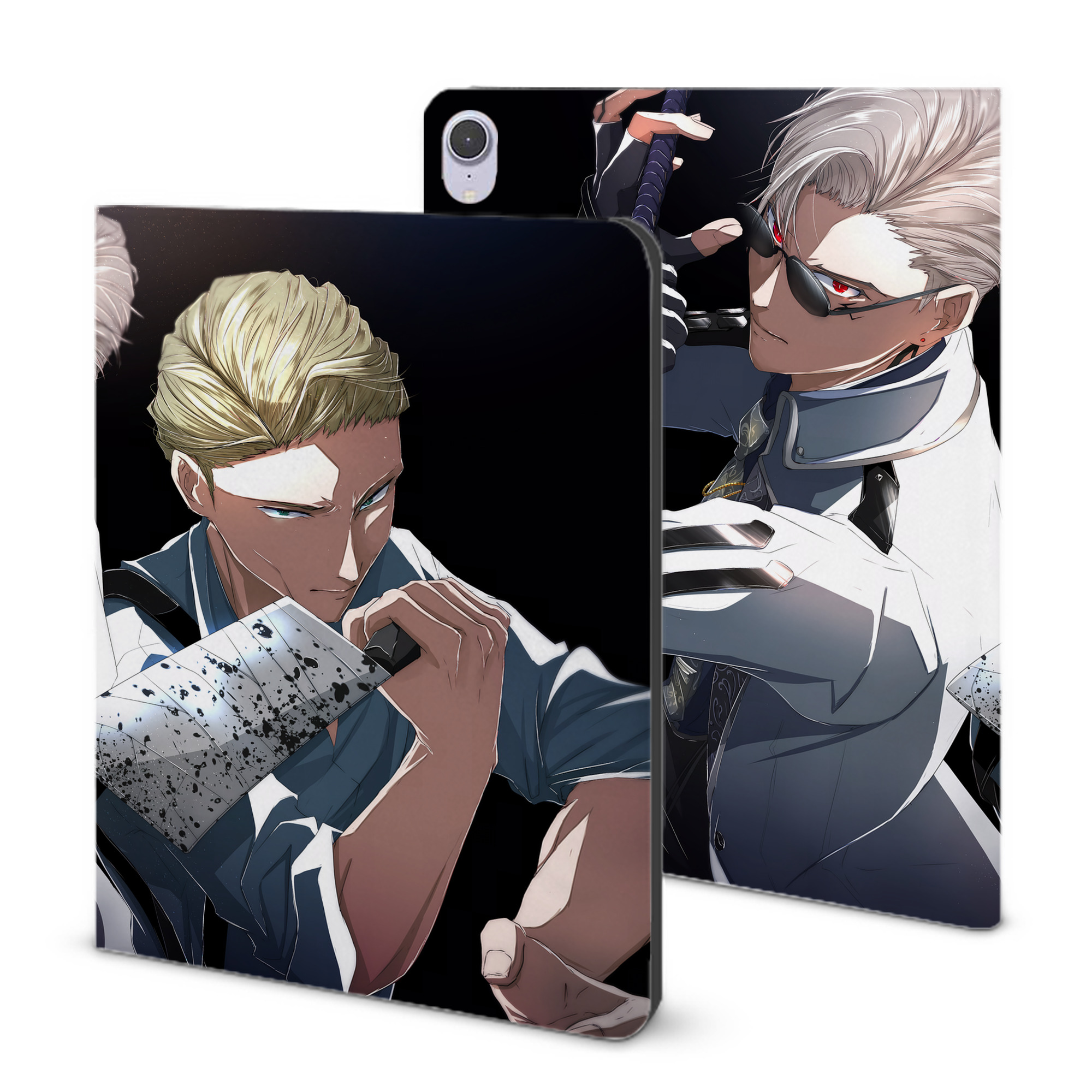 （画像用） 呪術廻戦 Jujutsu Kaisen IPad ケース ブック型 PUレザー TPU 耐衝撃 軽量 薄型 ペン収納なし 全面保護 IPad 各モデル対応